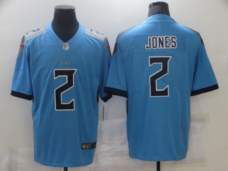 Men Tennessee Titans #2 Jones Light Blue 2021 Vapor Untouchable Limited Player Nike NFL Jersey->oakland raiders->NFL Jersey